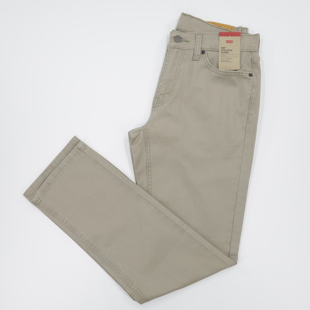 Levi's 541 Men's Athletic Tapered Jeans Stretch Lightweight Denim Beige W30 L32
